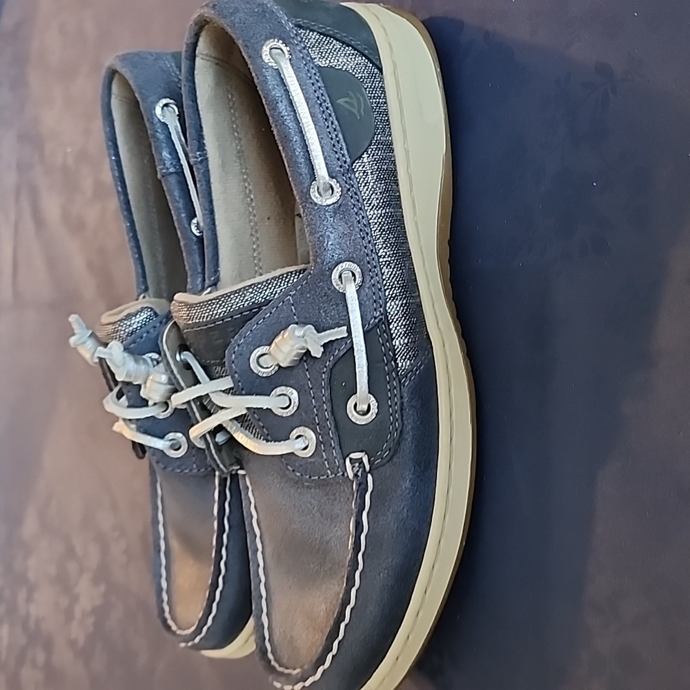 SPERRY TOP SIDER IVYFISH NAVY BOAT SHOES